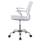 Himari Adjustable Height Office Chair White and Chrome
