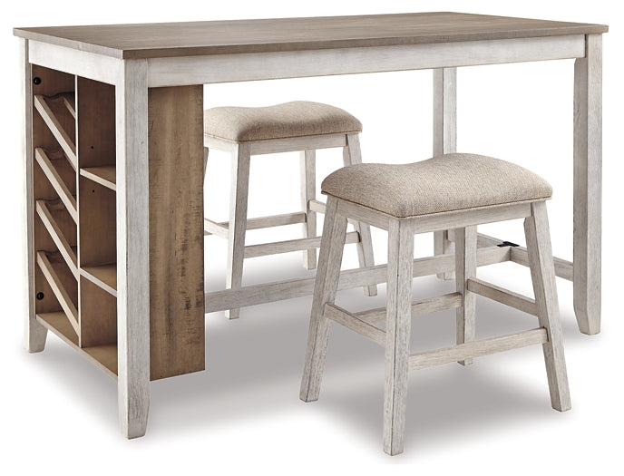 Ashley Express - Skempton Counter Height Dining Table and 2 Barstools
