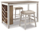 Ashley Express - Skempton Counter Height Dining Table and 2 Barstools