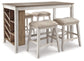 Ashley Express - Skempton Counter Height Dining Table and 4 Barstools