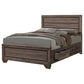 Kauffman Wood Queen Storage Panel Bed Washed Taupe
