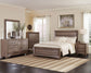 Kauffman Wood California King Panel Bed Washed Taupe