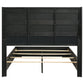 Blacktoft Wood Queen Panel Bed Black