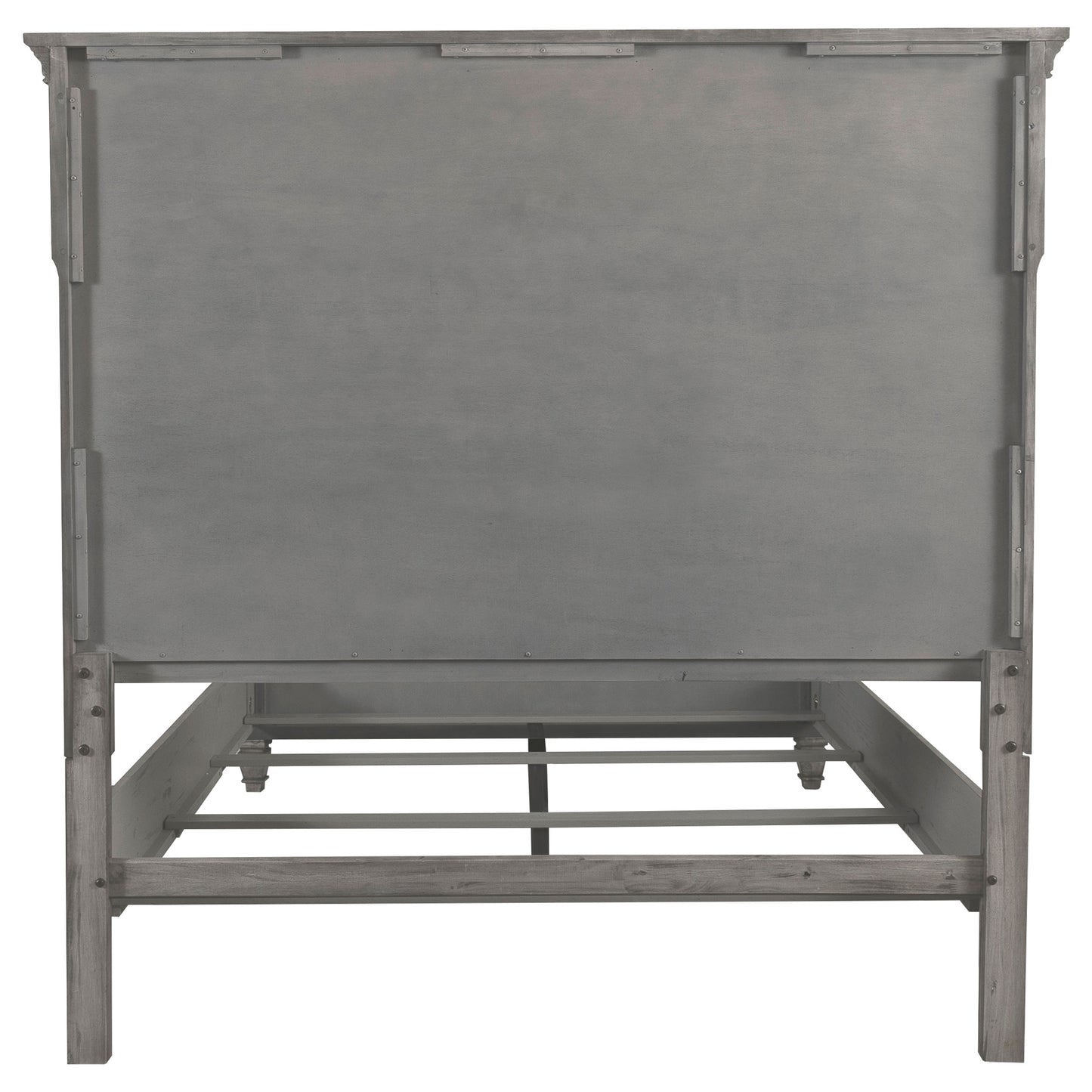 Avenue Wood Eastern King Panel Bed Weathered Grey