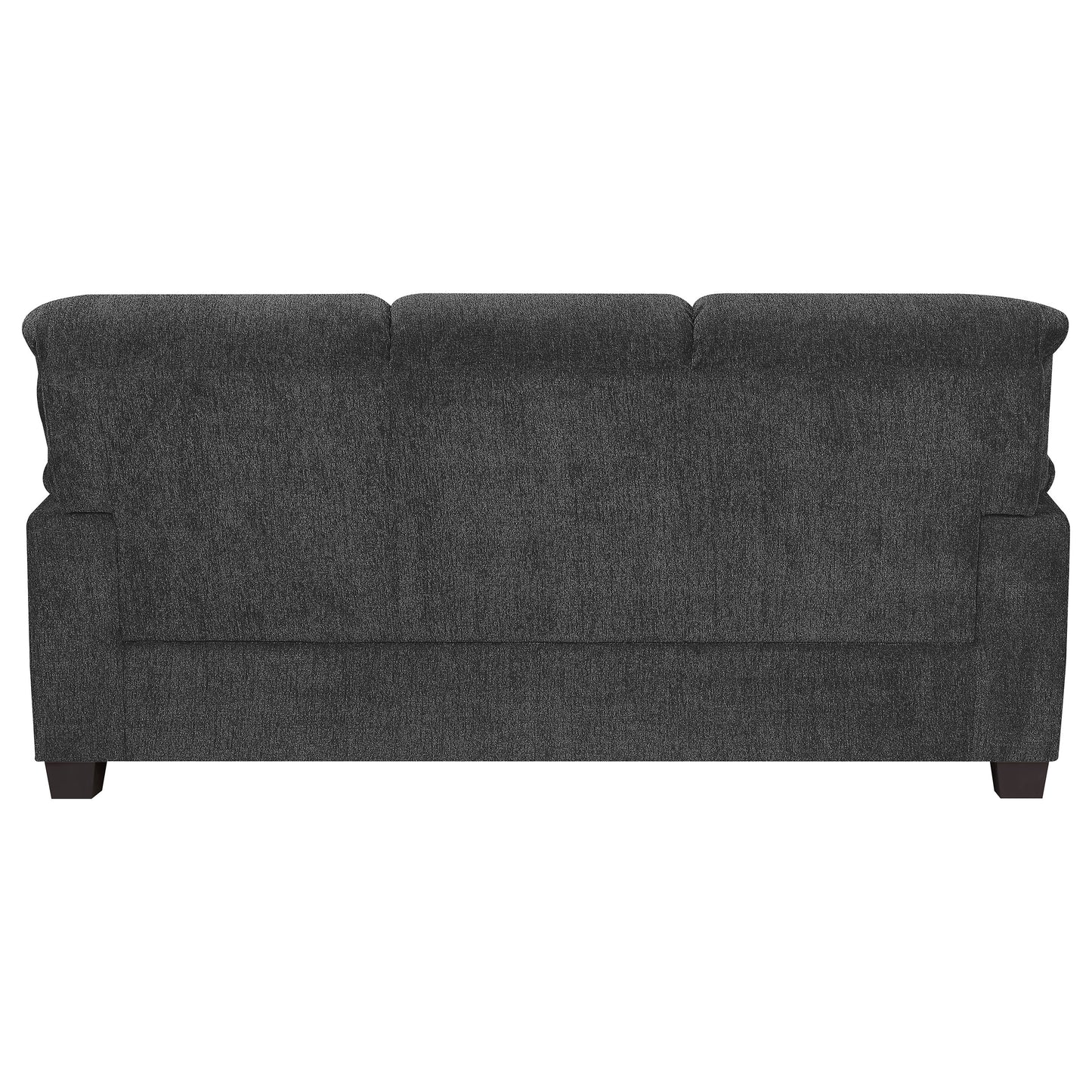 Clementine Upholstered Sofa with Nailhead Trim Grey