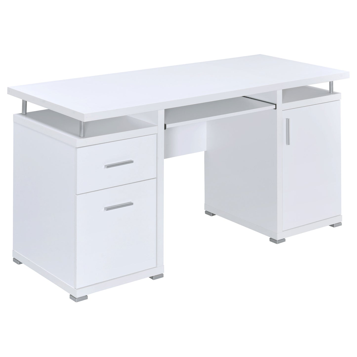 Tracy 2-drawer Computer Desk White