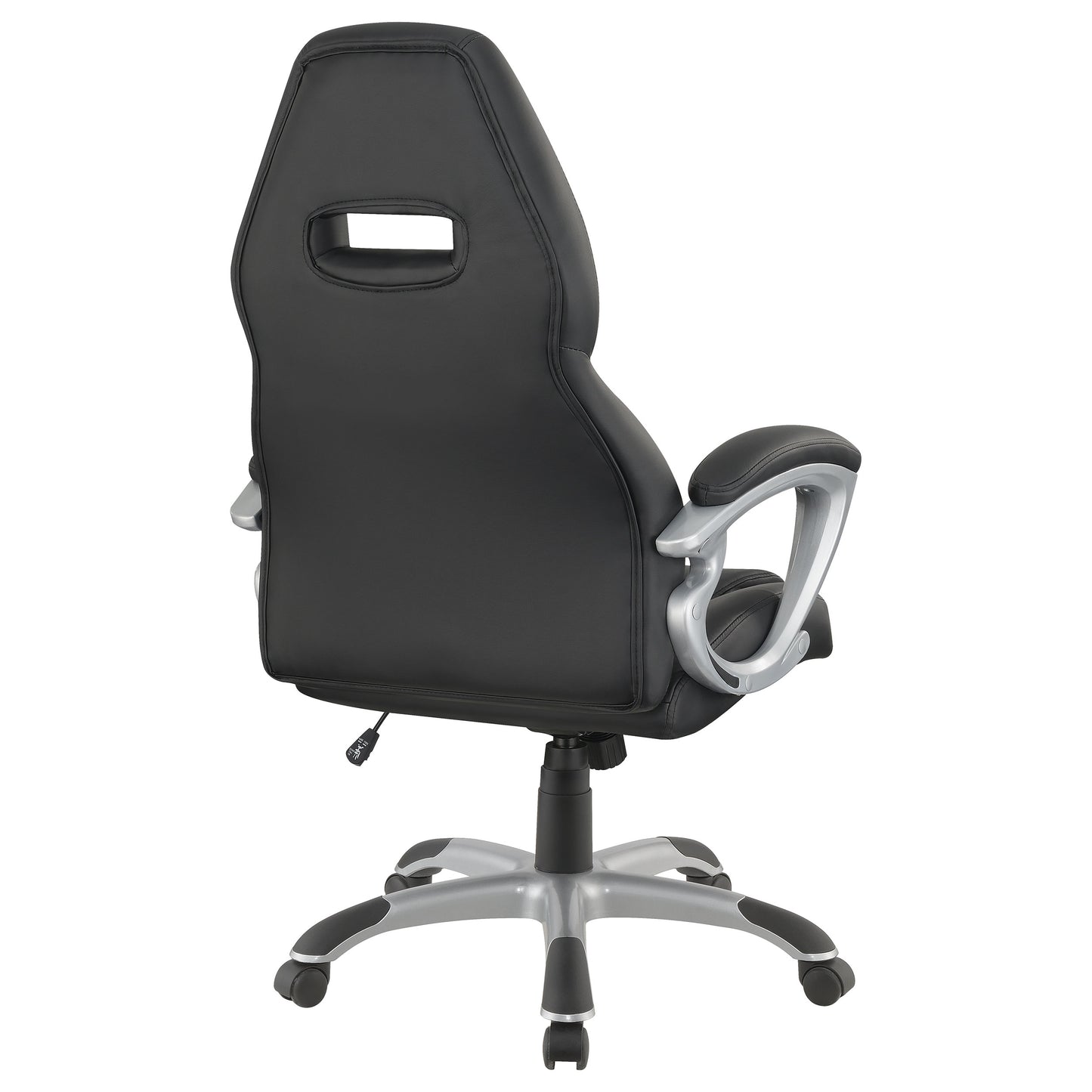 Bruce Adjustable Height Office Chair Black and Silver