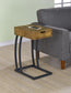 Troy Accent Table with Power Outlet Antique Nutmeg