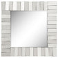 Tanwen Square Wall Mirror with Layered Panel Silver