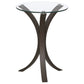 Edgar Round Accent Table Cappuccino