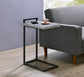 Maxwell C-shaped Accent Table Cement and Gunmetal